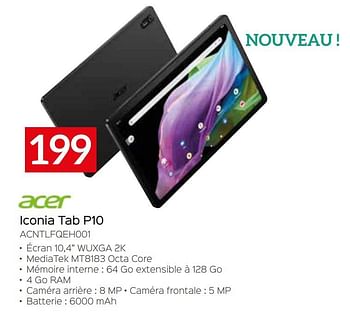 Promotions Acer iconia tab p10 acntlfqeh001 - Acer - Valide de 05/05/2023 à 03/06/2023 chez Selexion