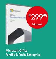 Promotions Microsoft office famille + petite entreprise - Microsoft - Valide de 05/05/2023 à 03/06/2023 chez Selexion