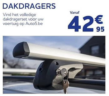 Promoties Dakdragers - Huismerk - Auto 5  - Geldig van 10/05/2023 tot 20/06/2023 bij Auto 5