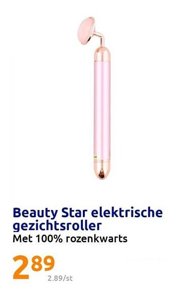 Promoties Beauty star elektrische gezichtsroller - Beauty Star - Geldig van 10/05/2023 tot 16/05/2023 bij Action