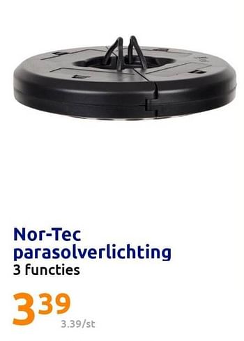 Promoties Nor-tec parasolverlichting - Nor-Tec - Geldig van 10/05/2023 tot 16/05/2023 bij Action