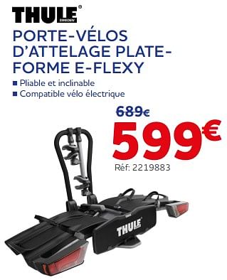 Promotions Porte-vélos d’attelage plateforme e-flexy - Thule - Valide de 10/05/2023 à 20/06/2023 chez Auto 5