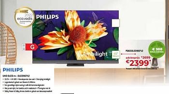 Promoties Philips uhd oled-tv pq65oled90712 - Philips - Geldig van 05/05/2023 tot 03/06/2023 bij Exellent