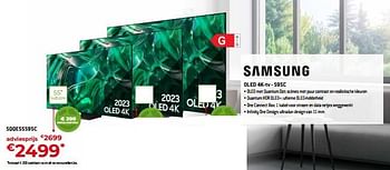 Promoties Samsung oled 4k-tv sqqe55s95c - Samsung - Geldig van 05/05/2023 tot 03/06/2023 bij Exellent