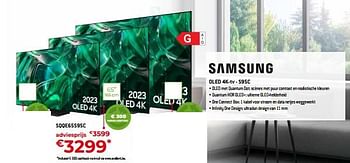 Promoties Samsung oled 4k-tv sqqe65s95c - Samsung - Geldig van 05/05/2023 tot 03/06/2023 bij Exellent