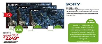 Promotions Sony uhd oled-tv scxr55a84l - Sony - Valide de 05/05/2023 à 03/06/2023 chez Exellent