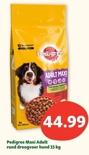 Promoties Pedigree maxi adult rund droogvoer hond - Pedigree - Geldig van 15/05/2023 tot 20/05/2023 bij Maxi Zoo