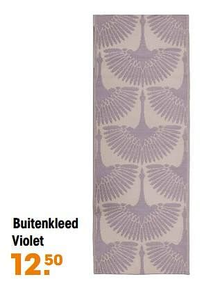 Promoties Buitenkleed violet - Huismerk - Kwantum - Geldig van 15/05/2023 tot 21/05/2023 bij Kwantum