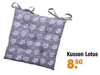 Promoties Kussen lotus - Huismerk - Kwantum - Geldig van 15/05/2023 tot 21/05/2023 bij Kwantum