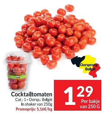 Promoties Cocktailtomaten - Huismerk - Intermarche - Geldig van 16/05/2023 tot 21/05/2023 bij Intermarche