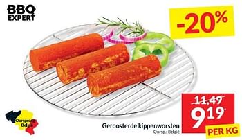 Promoties Geroosterde kippenworsten - Huismerk - Intermarche - Geldig van 16/05/2023 tot 21/05/2023 bij Intermarche