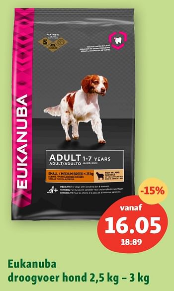 Promoties Eukanuba droogvoer hond - Eukanuba - Geldig van 22/05/2023 tot 27/05/2023 bij Maxi Zoo