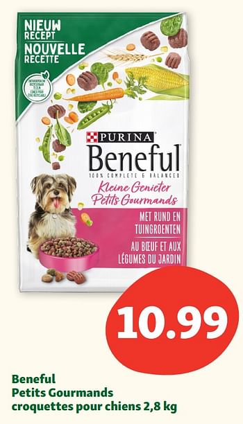 Promotions Beneful petits gourmands croquettes pour chiens - Purina - Valide de 22/05/2023 à 27/05/2023 chez Maxi Zoo