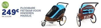 Promoties Plooibare fietskar voor kinderen maxxus - Maxxus - Geldig van 11/05/2023 tot 31/03/2024 bij Auto 5