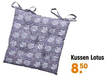 Promoties Kussen lotus - Huismerk - Kwantum - Geldig van 22/05/2023 tot 18/06/2023 bij Kwantum
