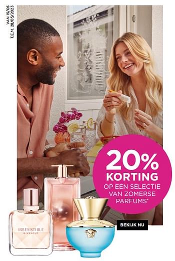 Promoties 20% korting op een selectie van zomerse parfums - Huismerk - ICI PARIS XL - Geldig van 15/05/2023 tot 28/05/2023 bij ICI PARIS XL