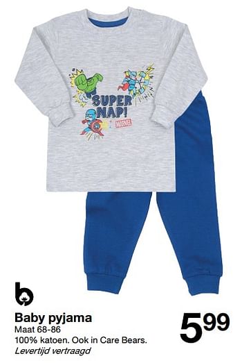 Promoties Baby pyjama - Huismerk - Zeeman  - Geldig van 13/05/2023 tot 19/05/2023 bij Zeeman