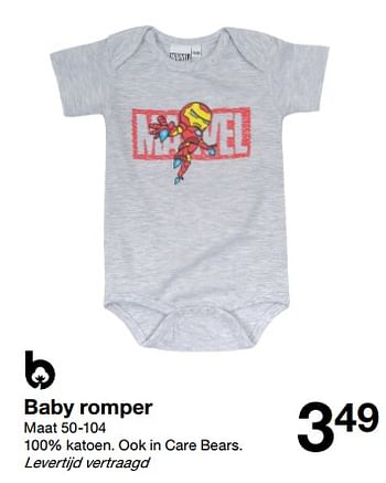 Promoties Baby romper - Huismerk - Zeeman  - Geldig van 13/05/2023 tot 19/05/2023 bij Zeeman