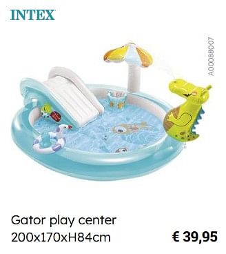 Promoties Gator play center - Intex - Geldig van 10/05/2023 tot 31/08/2023 bij De Kinderplaneet