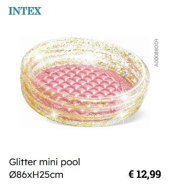 Promoties Glitter mini pool - Intex - Geldig van 10/05/2023 tot 31/08/2023 bij De Kinderplaneet