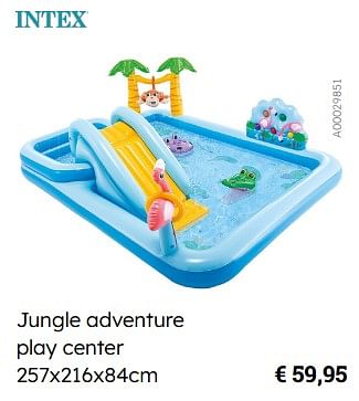 Promoties Jungle adventure play center - Intex - Geldig van 10/05/2023 tot 31/08/2023 bij De Kinderplaneet