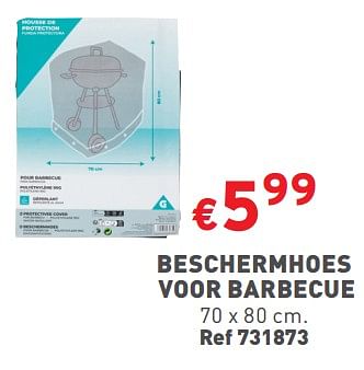 Promoties Beschermhoes voor barbecue - Huismerk - Trafic  - Geldig van 17/05/2023 tot 29/05/2023 bij Trafic