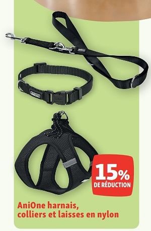 Promoties Anione harnais colliers et laisses en nylon 15% de réduction - Anione - Geldig van 30/05/2023 tot 03/06/2023 bij Maxi Zoo