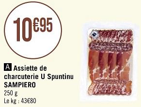 Promotions Assiette de charcuterie u spuntinu sampiero - Sampiero - Valide de 16/05/2023 à 28/05/2023 chez Géant Casino