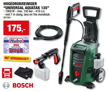 Promotions Bosch hogedrukreiniger universal aquatak 135 - Bosch - Valide de 17/05/2023 à 28/05/2023 chez Hubo