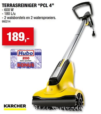 Promoties Kärcher terrasreiniger pcl 4 - Kärcher - Geldig van 17/05/2023 tot 28/05/2023 bij Hubo