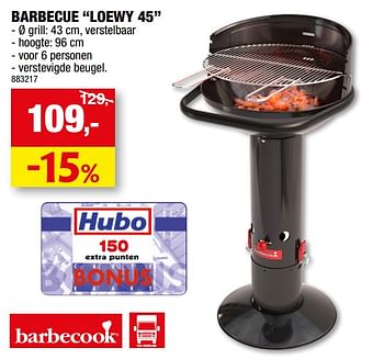 Promoties Barbecue loewy 45 - Barbecook - Geldig van 17/05/2023 tot 28/05/2023 bij Hubo