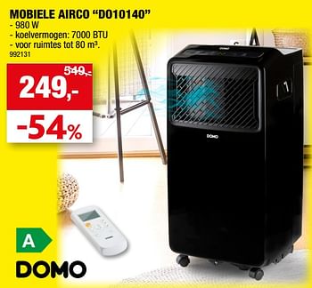 Promoties Domo elektro mobiele airco do10140 - Domo elektro - Geldig van 17/05/2023 tot 28/05/2023 bij Hubo