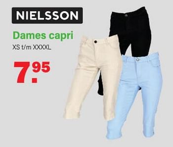 Promoties Dames capri - Nielsson - Geldig van 15/05/2023 tot 03/06/2023 bij Van Cranenbroek
