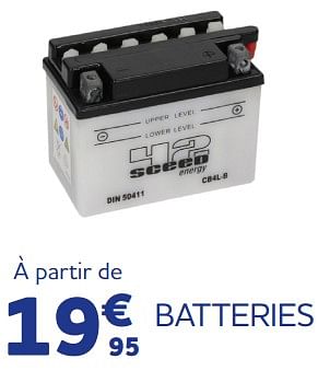 Promotions Batteries - Produit maison - Auto 5  - Valide de 11/05/2023 à 31/03/2024 chez Auto 5