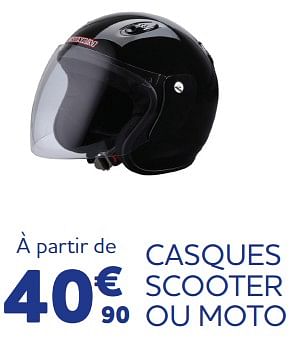 Promotions Casques scooter ou moto - Produit maison - Auto 5  - Valide de 11/05/2023 à 31/03/2024 chez Auto 5