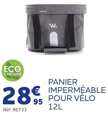 Promoties Panier imperméable pour vélo - Huismerk - Auto 5  - Geldig van 11/05/2023 tot 31/03/2024 bij Auto 5