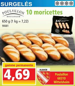 Promotions 10 moricettes - Poulaillon - Valide de 17/05/2023 à 23/05/2023 chez Norma