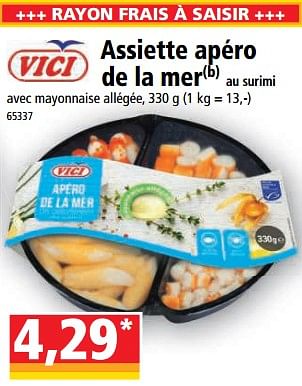 Promotions Assiette apéro de la mer au surimi - Vici - Valide de 17/05/2023 à 23/05/2023 chez Norma