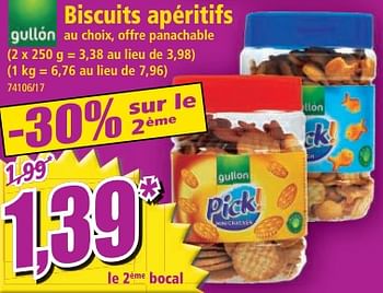 Promotions Biscuits apéritifs - Gullon - Valide de 17/05/2023 à 23/05/2023 chez Norma