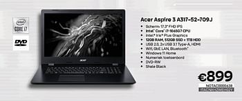 Promoties Acer aspire 3 a317-52-709j - Acer - Geldig van 01/05/2023 tot 31/05/2023 bij Compudeals