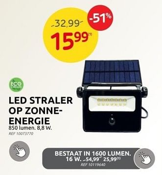 Promoties Led straler op zonneenergie - Huismerk - Brico - Geldig van 17/05/2023 tot 29/05/2023 bij Brico