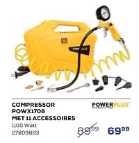 Powerplus compressor powx1706 met 11 accessoires-Powerplus