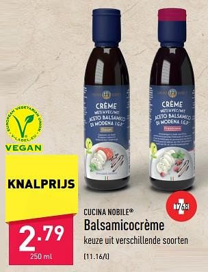 Promoties Balsamicocrème - Cucuna Nobile - Geldig van 24/05/2023 tot 02/06/2023 bij Aldi