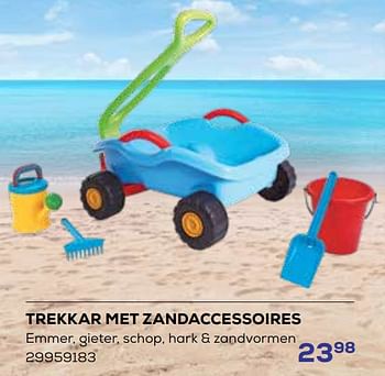 Promoties Trekkar met zandaccessoires - Huismerk - Supra Bazar - Geldig van 19/05/2023 tot 16/06/2023 bij Supra Bazar