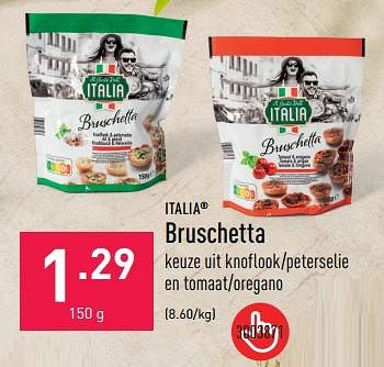 Promoties Bruschetta - ITALIA  - Geldig van 24/05/2023 tot 02/06/2023 bij Aldi