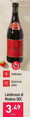 Promoties Lambrusco di modena doc - Rode wijnen - Geldig van 24/05/2023 tot 02/06/2023 bij Aldi