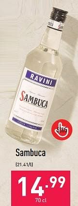 Promoties Sambuca - RAVINI - Geldig van 24/05/2023 tot 02/06/2023 bij Aldi