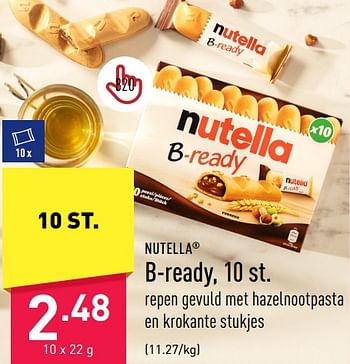 Promoties B-ready - Nutella - Geldig van 26/05/2023 tot 02/06/2023 bij Aldi