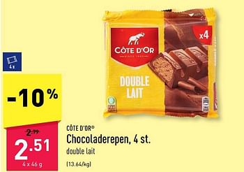 Promotions Chocoladerepen - Cote D'Or - Valide de 22/05/2023 à 02/06/2023 chez Aldi