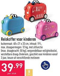 Reiskoffer voor kinderen-Huismerk - Aldi